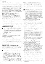 Preview for 96 page of DeWalt DCE074R Original Instructions Manual