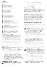 Preview for 136 page of DeWalt DCE074R Original Instructions Manual