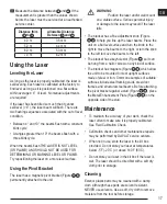 Preview for 17 page of DeWalt DCE089G18 Manual