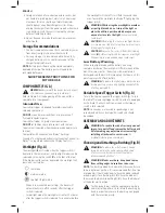 Preview for 10 page of DeWalt DCE151 Instruction Manual