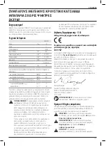 Preview for 119 page of DeWalt DCF787 Instructions Manual