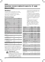 Preview for 54 page of DeWalt DCF887 Original Instructions Manual