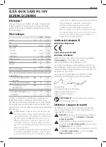 Preview for 47 page of DeWalt DCF894 Instructions Manual