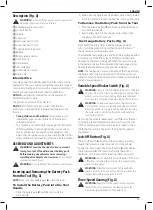 Preview for 37 page of DeWalt DCG426 Instructions Manual