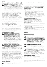 Preview for 28 page of DeWalt DCH172 Original Instructions Manual