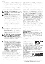 Preview for 62 page of DeWalt DCH172 Original Instructions Manual