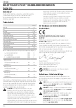 Preview for 130 page of DeWalt DCH172 Original Instructions Manual