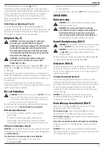 Preview for 139 page of DeWalt DCH172 Original Instructions Manual