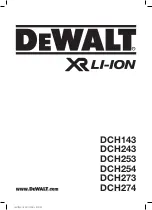 DeWalt DCH273P2 Original Instructions Manual preview