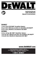 DeWalt DCH832 Instruction Manual preview