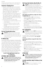 Preview for 10 page of DeWalt DCH832 Instruction Manual