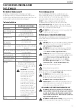 Preview for 17 page of DeWalt DCLE34021 Original Instructions Manual