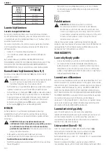 Preview for 102 page of DeWalt DCLE34021 Original Instructions Manual