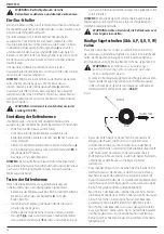 Preview for 34 page of DeWalt DCM575 Original Instructions Manual