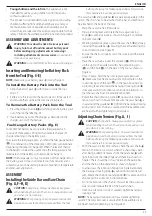 Preview for 47 page of DeWalt DCM575 Original Instructions Manual