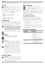 Preview for 102 page of DeWalt DCM575 Original Instructions Manual