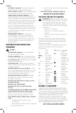 Preview for 38 page of DeWalt DCMW290 Instruction Manual