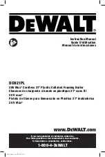 Preview for 1 page of DeWalt DCN21PL Instruction Manual