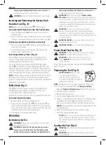 Preview for 40 page of DeWalt DCN701 Original Instructions Manual