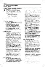 Preview for 4 page of DeWalt DCS354 Instruction Manual