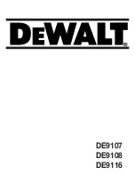 DeWalt DE9107 Manual preview