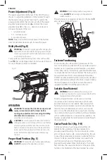 Preview for 8 page of DeWalt DFD270 Instruction Manual