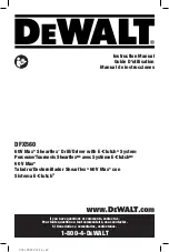 DeWalt DFX560 Instruction Manual preview