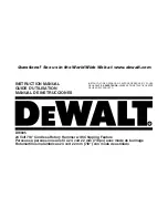 Preview for 3 page of DeWalt DW005 Instruction Manual