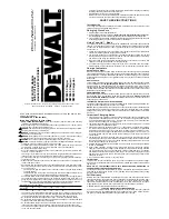 Preview for 1 page of DeWalt DW0245 Instruction Manual