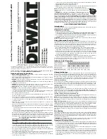 DeWalt DW0246 Instruction Manual preview