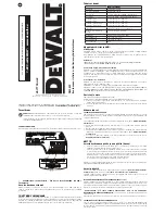 Preview for 19 page of DeWalt DW0822 Instruction Manual