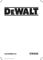 DeWalt DW629 Instructions Manual preview