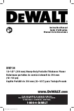 DeWalt DW734 Instruction Manual preview