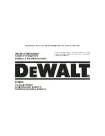 Preview for 2 page of DeWalt DW896 Instruction Manual