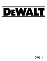 DeWalt DW911 Owner'S Manual preview