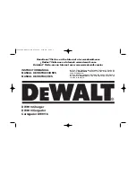 Preview for 1 page of DeWalt DW9116 Instruction Manual