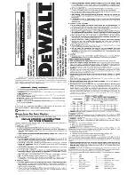 Preview for 1 page of DeWalt DWD210G Instruction Manual