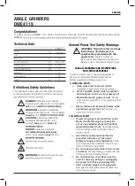 Preview for 5 page of DeWalt DWE4119 Original Instructions Manual