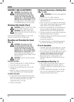 Preview for 10 page of DeWalt DWE4119 Original Instructions Manual