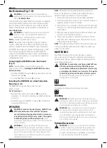 Preview for 18 page of DeWalt DWE46172 Original Instructions Manual