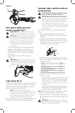 Preview for 44 page of DeWalt DWE46266N Instruction Manual