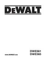 DeWalt DWE561 Manual preview