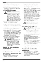 Preview for 14 page of DeWalt DWE8300P Original Instructions Manual