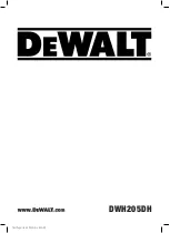 Preview for 1 page of DeWalt DWH205DH Original Instructions Manual