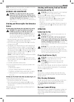 Preview for 17 page of DeWalt DWH205DH Original Instructions Manual