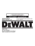 Preview for 1 page of DeWalt DWMT70786L Instruction Manual