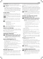 Preview for 73 page of DeWalt DWS779 Original Instructions Manual