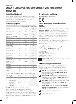 Preview for 48 page of DeWalt DWV901L Series Original Instructions Manual