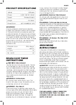 Preview for 5 page of DeWalt DXF2490 Instruction Manual