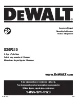 DeWalt DXGP210 Operator'S Manual preview